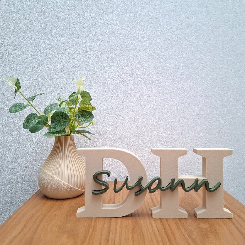 Personalisiertes Buchstabenschild