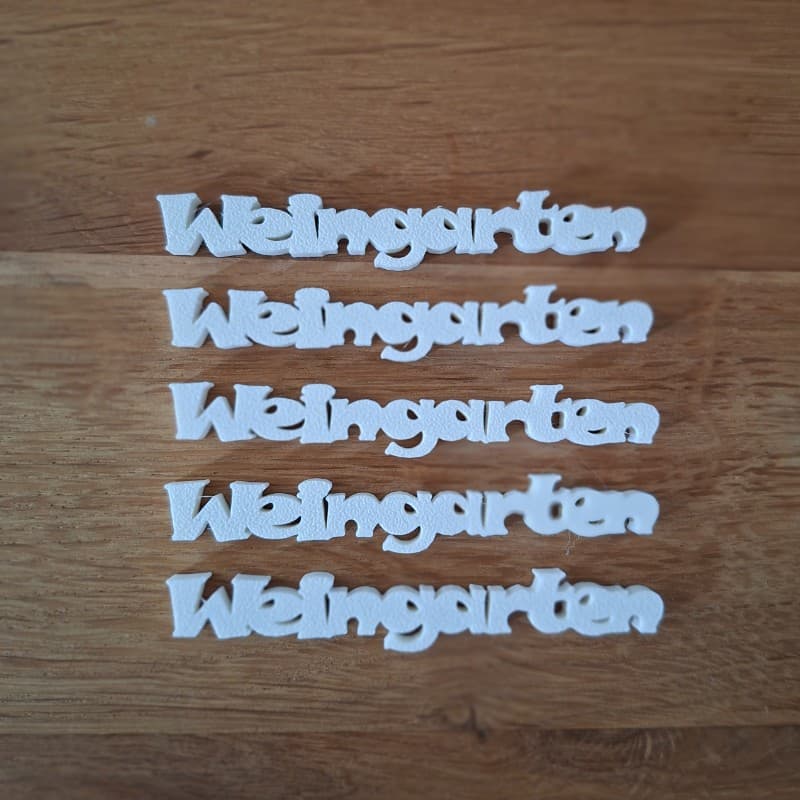 Schriftzug Weingarten 10er Pack 2